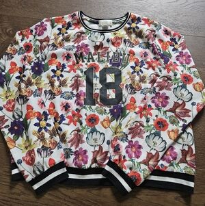 Forever 21 Floral Crewneck Sweater - Multicolor